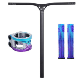 Set Triad Extortion V2 Lenker 670 mm Satin Black + Oath Bermuda Griffe + Oath Cage V2 Klemme