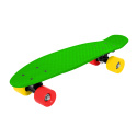 Skateboard FIZZ BOARD Grün, Rot-Gelb PU, grün