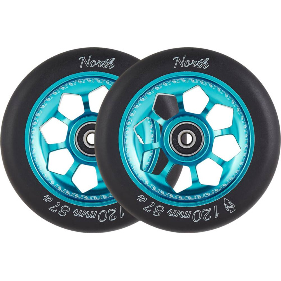 North Pentagon Rollen 120mm Teal 2 Stück