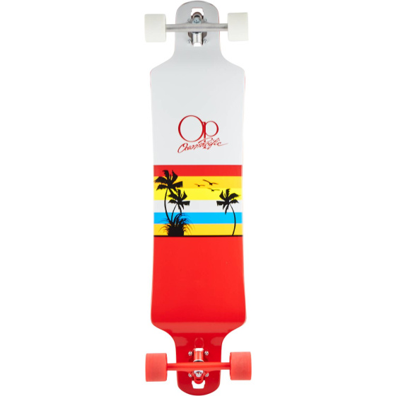 Longboard Ocean Pacific Double Drop Sunset 39" Rot