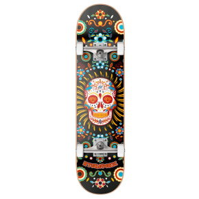 Skateboard Hydroponic Mexican 8.125" Schwarzer Schädel