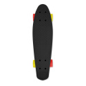 Skateboard FIZZ BOARD Schwarz, Rot-Gelb PU, schwarz