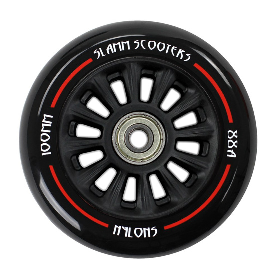 Slamm Nylon Rad 100mm Schwarz