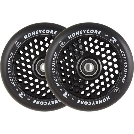 Root Industries Honeycore Rollen schwarz 110mm 2 Stück schwarz