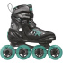 Roces Moody TIF Inlineskates für Mädchen (Schwarz/Aqua|36-40)