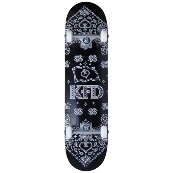 KFD Bandana Skateboard Komplett (7.75"|Schwarz)