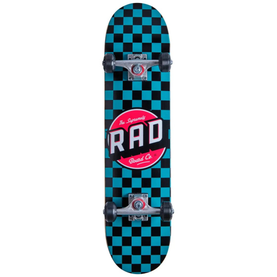 RAD Checkers Skateboard Komplett (7.25"|Türkis)