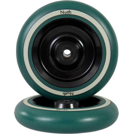 North Fullcore Rollen 110x24mm Schwarz/Wald 2Stk