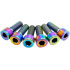 TLC Fit/S&M Titanium BMX Vorbauschrauben (Regenbogen)