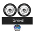 Set 2 Stück Divine 110 mm Turbo Rollen Silber + Divine Griptape + Divine Headset