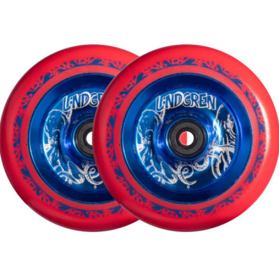 North Leon Lindgren Rollen 110mm Rot 2 Stück