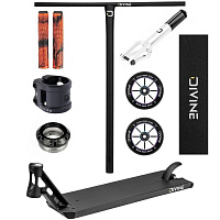 Stunt-Scooter Custom Divine Street 6" Schwarz