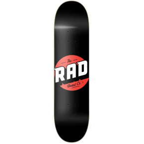 RAD Solid Logo Skateboard Deck (8.25"|Schwarz/Rot) RAD Solid Logo Skateboard Deck (8.25"|Schwarz/Rot)