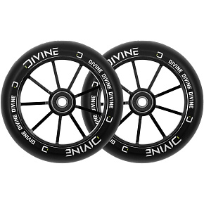 Verpackung 1+1 Räder Divine 120 mm schwarz 2 Stk.