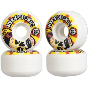 Hydroponischer mexikanischer Schädel 2.0 Skateboard-Rollen 4er-Set (54mm|Weiß/Orange)