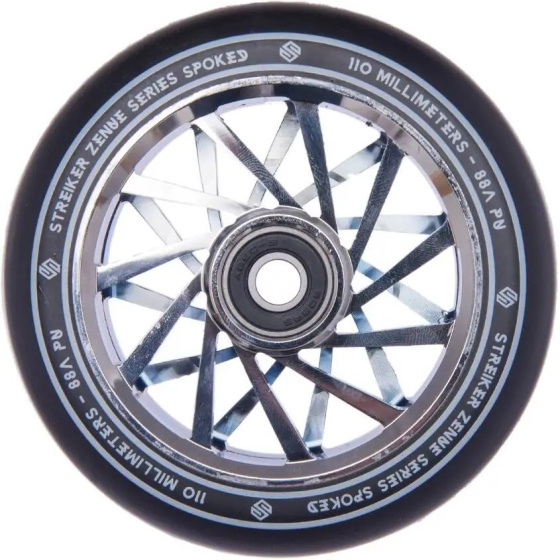 Striker Zenue Series Black 110mm Chrome Rad