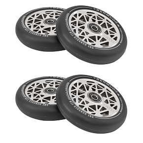 1+1 Pack Oath Bermuda Rollen 110mm Neo Silber 4 Stück