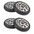 1+1 Pack Oath Bermuda Rollen 110mm Neo Silber 4 Stück