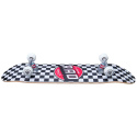RAD Checkers Skateboard Komplett (6.75"|Schwarz)
