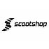 Große schwarze Scootshop-Aufkleber