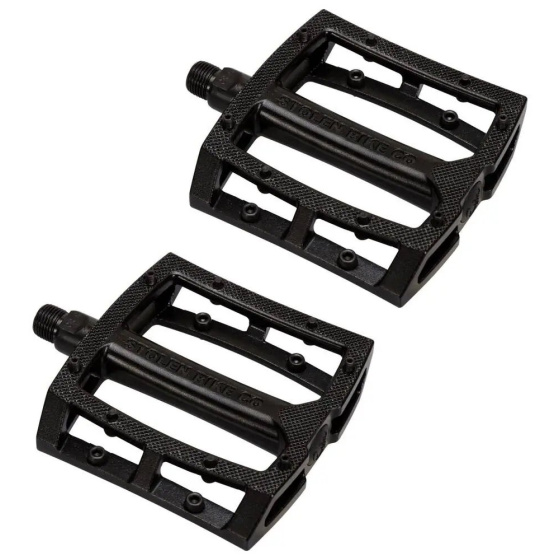 Stolen Throttle 9/16" Loose Ball Aluminium BMX Pedale (Schwarz)