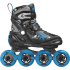 Roces Moody TIF Inlineskates Kinder (Schwarz/Astro Blau|36-40)