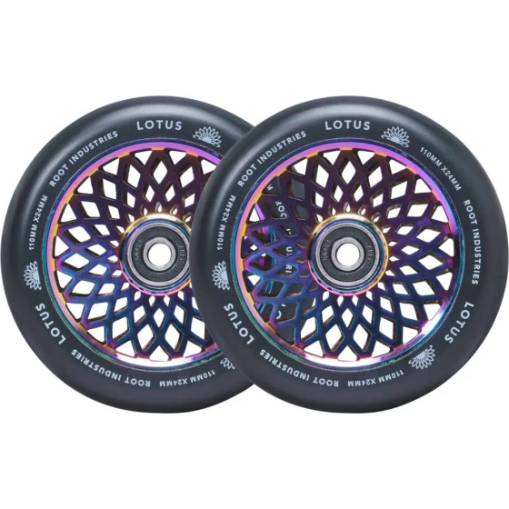 Root Lotus Rollen 110x24mm Rocket Fuel/Schwarz 2 Stück