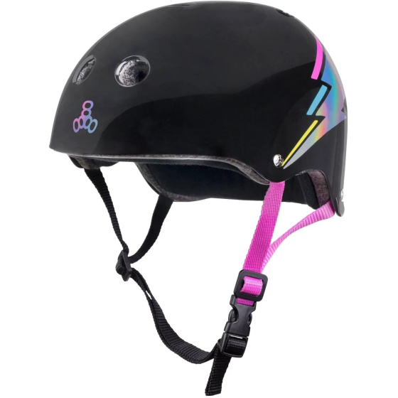 Helm Triple Eight Certified Sweatsaver XS-S Black Hologram