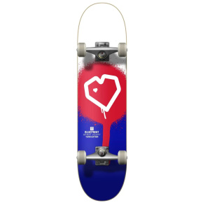 Blueprint Spray Heart V2 Skateboard Komplett (7.75"|Rot/Blau) Blueprint Spray Heart V2 Skateboard Komplett (7.75"|Rot/Blau)