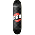RAD Checker Skateboard Deck (8.25"|Schwarz/Grau)