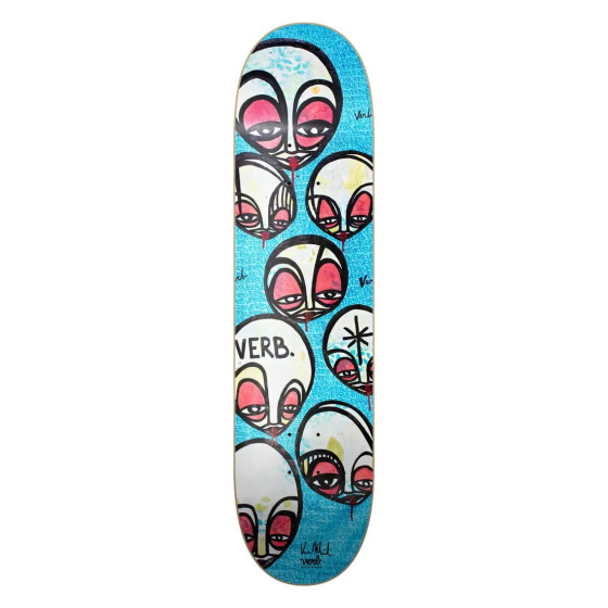 Verb Skateboard (8.25"|Gesichter Blau)