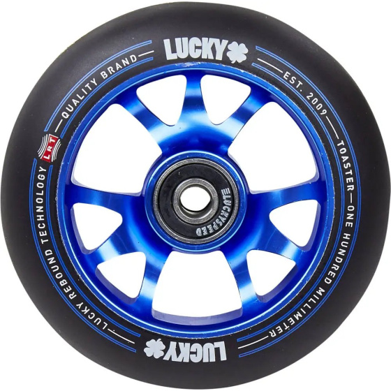 Lucky Toaster Rolle 100mm blau