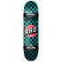 RAD Checkers Complete Skateboard 7.25" Schachbrettmuster Türkis