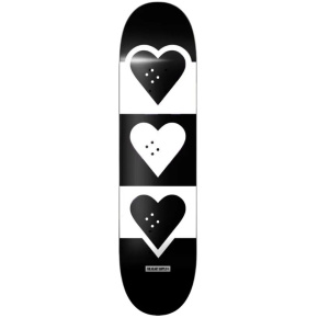 Heart Supply Check Stripe Skateboard Deck (8.5"|Schwarz)