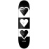 Heart Supply Check Stripe Skateboard Deck (8.5"|Schwarz)