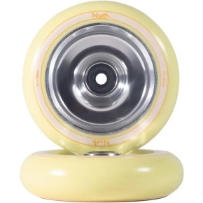 North Fullcore Rad für Roller (30mm|Silber/Creme) North Fullcore Rad für Roller (30mm|Silber/Creme)