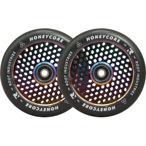 Root Industries Honeycore Rollen schwarz 120mm 2 Stück Neochrome