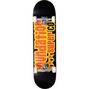 Foundation 3 Star Skateboard Komplett (8.125"|Schwarz)