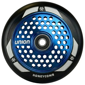 Union Honeycomb Pro Scooter Wheel 110mm Chrome Blue