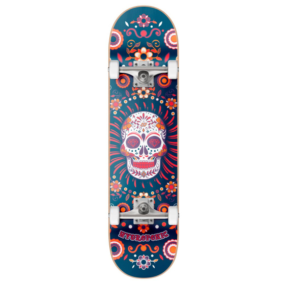 Skateboard Hydroponic Mexican 7.75" Blauer Schädel