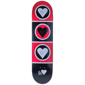 Heart Supply Squad Skateboard Deck (8.375"|Schwarz/Rot/Weiß)