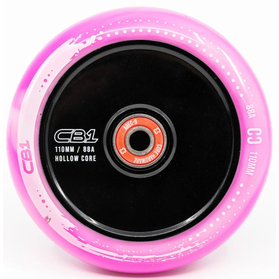 Core CB1 Hollow Plastic Kolečko Na Freestyle Koloběžku (Bílá)