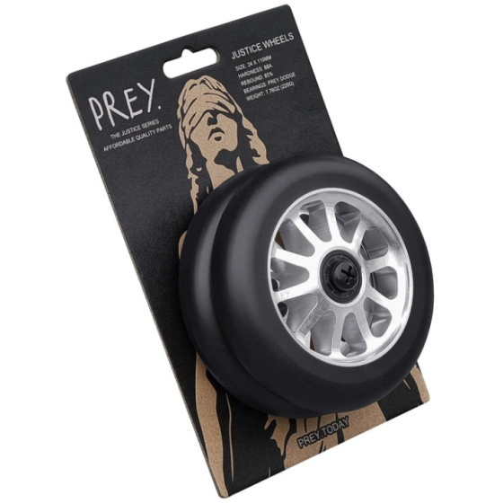 Prey Justice Rollen 110mm Silber 2 Stück