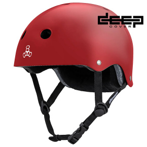 Triple Eight Deep Cover Helma (S-M|Red Glossy)