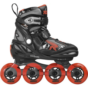 Roces Moody TIF Inlineskates Kinder (Schwarz/Sport Rot|36-40)