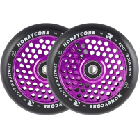 Root Industries Honeycore Rollen schwarz 110mm 2 Stück lila
