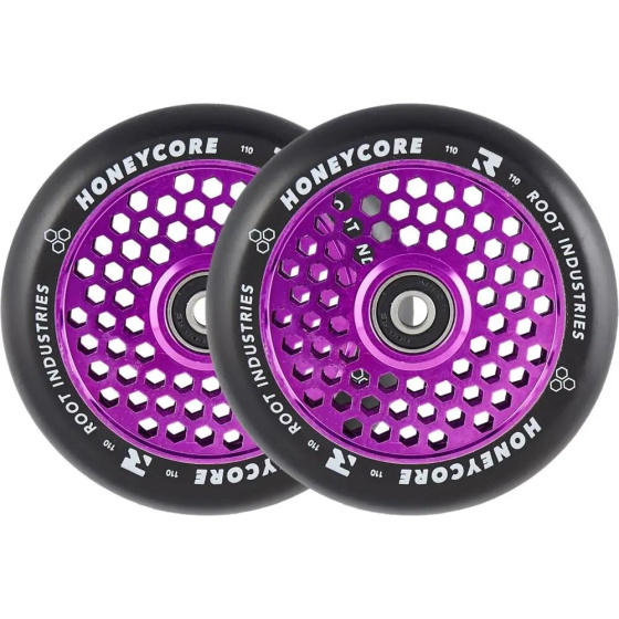 Root Industries Honeycore Rollen schwarz 110mm 2 Stück lila