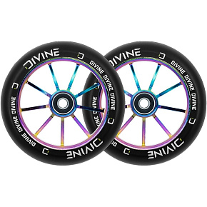 Verpackung 1+1 Räder Divine 120 mm Neochrome 2 Stk.
