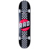 RAD Checker Stripe Skateboard Komplet (7.25"|Schwarz)