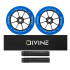Set 2 Stück Divine Rollen 110 mm Spoked blau + Divine Griptape + Divine Griffe